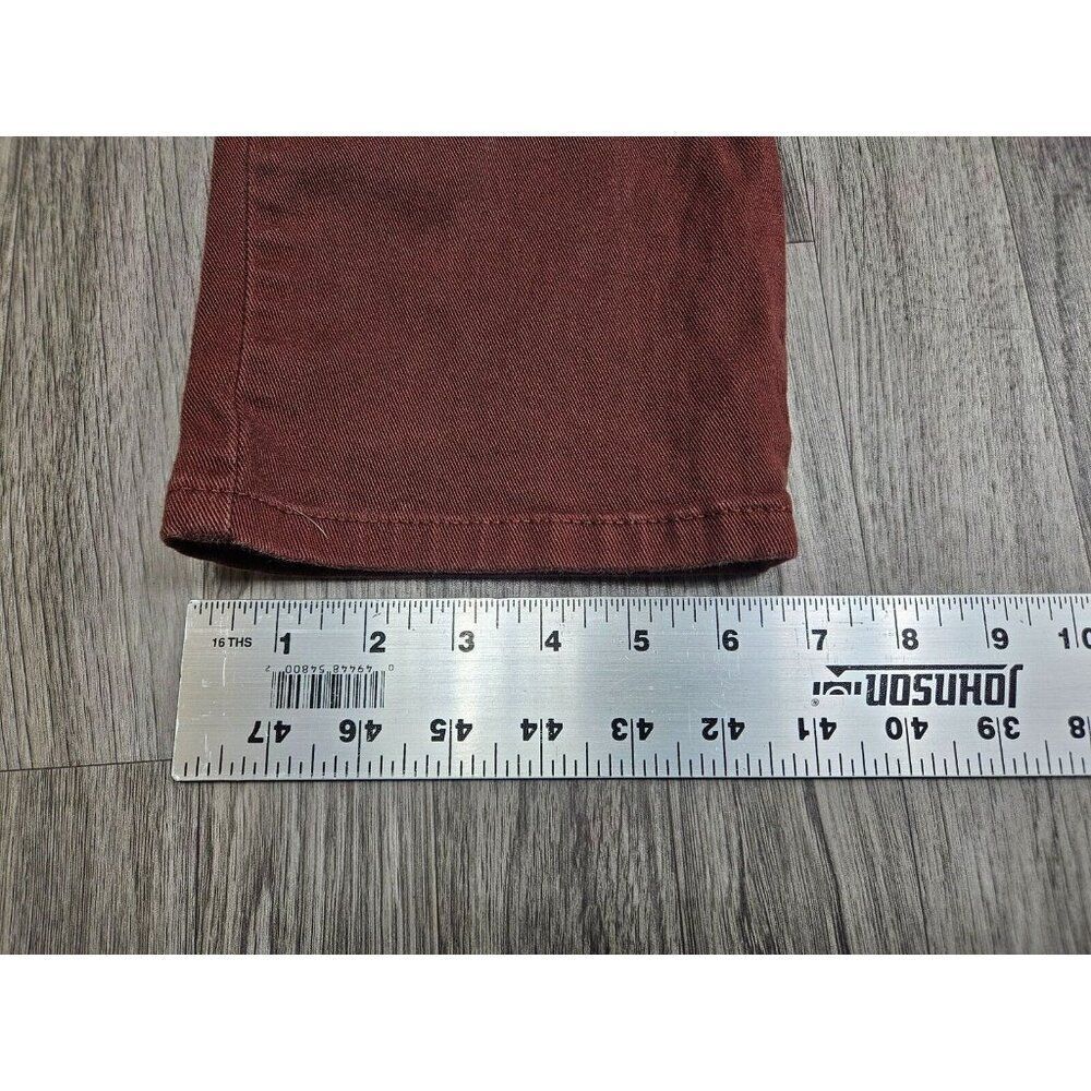 Gloria Vanderbilt Size 8 Short Amanda Straight Leg Red Burgundy Jeans - Picture 13 of 13